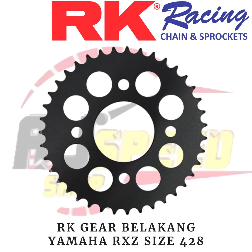 RK Takasago Gear Gir Belakang Yamaha RXZ Ukuran 415 428 / RK Takasago Rear Premium Sprocket Yamaha R