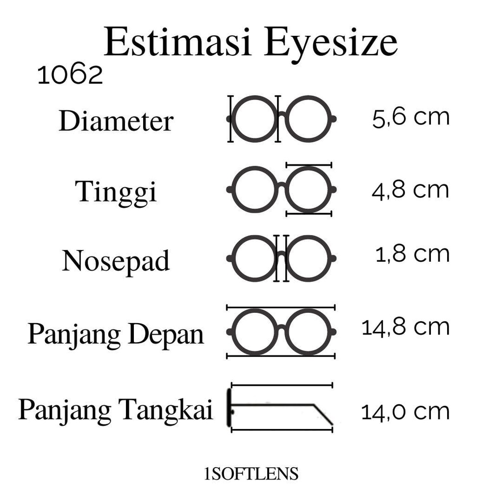 PAKET KACAMATA FRAME + LENSA TYPE 1062