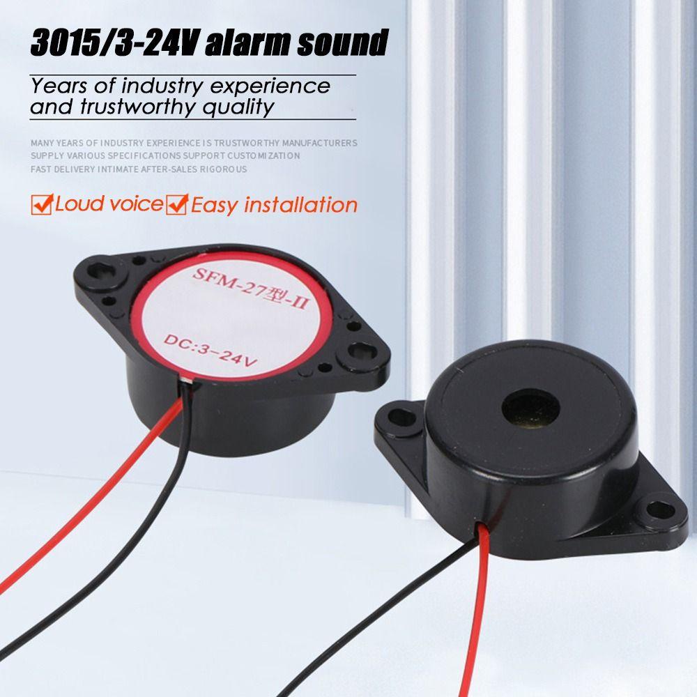 Top 2pcs Alarm Bel Elektronik Alarm Dc12/24V 3015alarm Suara Nada Konstan