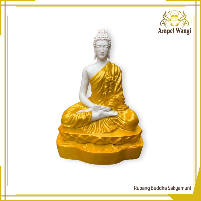 [FREE PACKING] Rupang Patung Buddha Sakyamuni tinggi 15 cm