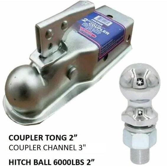 Coupler Anhang Set Hitch Ball 2 Inch Bola Towing