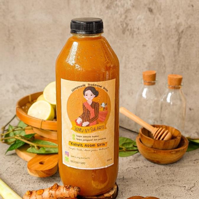 

Jamu Ny.Sularti Beras kencur/Kunyit asam/wedang jahe / 1000 ml