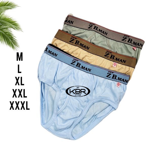 zb man isi 6 pcs / celana dalam pria dewasa isi 6 pcs / boxer pria dewasa / kbr store