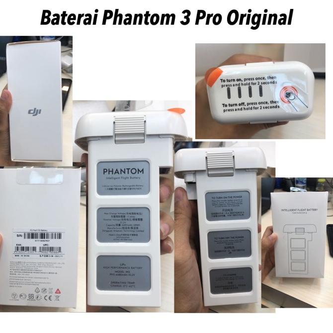 [ Promo ] Dji Phantom 3 Pro Advance Standard Battery Baterai Batre - Drone Kamera Dan Aksesoris