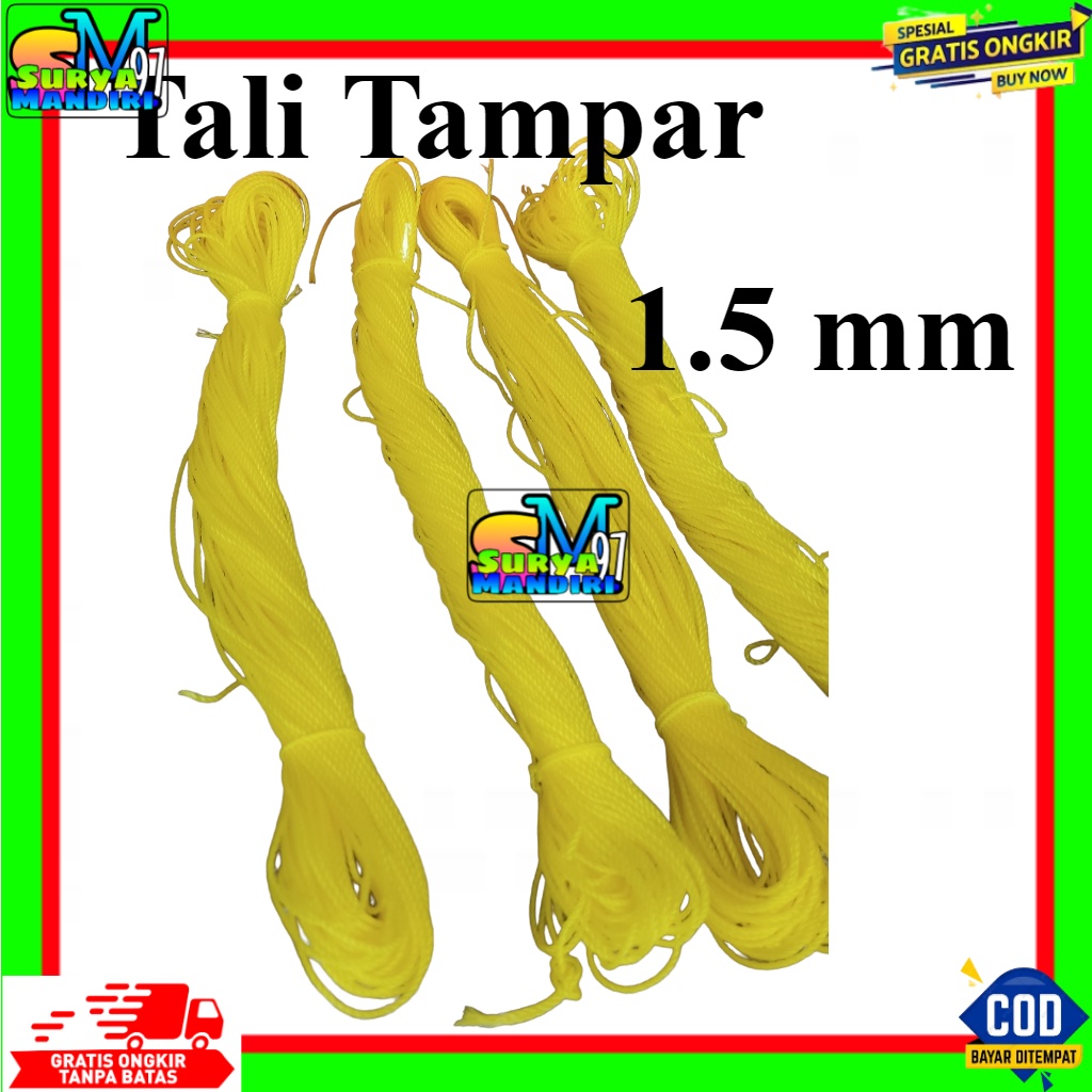 

チ SEA GULL tali tampar serbaguna, tali tampar bangunan, tali tampar 1.5 mm per 1pcs (50meter) ろ