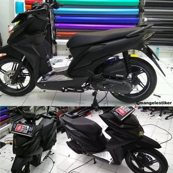 SKOTLET HITAM DOF DAN GLOSSY 45 CM X 1 METER
