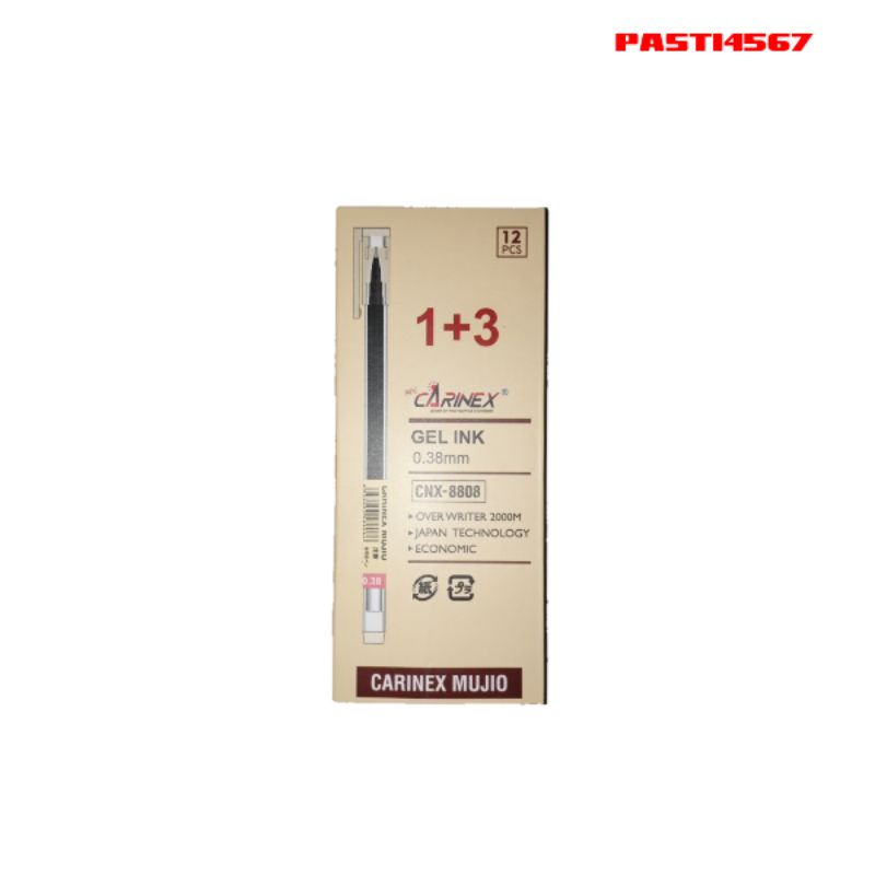 

PULPEN GEL MUJIO CARINEX@1 lusin