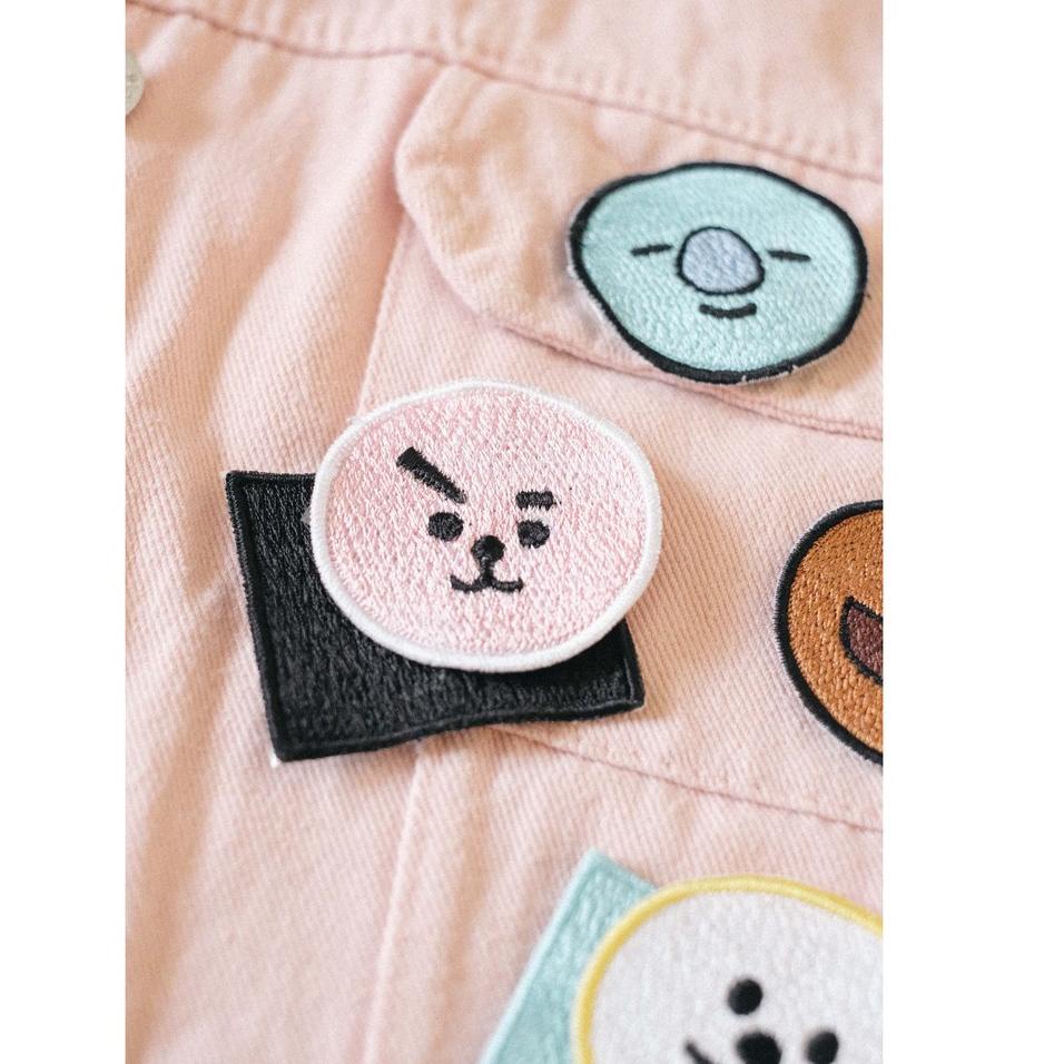 BT21 BTS ( Cooky tata RJ Koya Chimmy Shooky Mang Van) | Iron On Patch / Bordir / Emblem | Pop socket