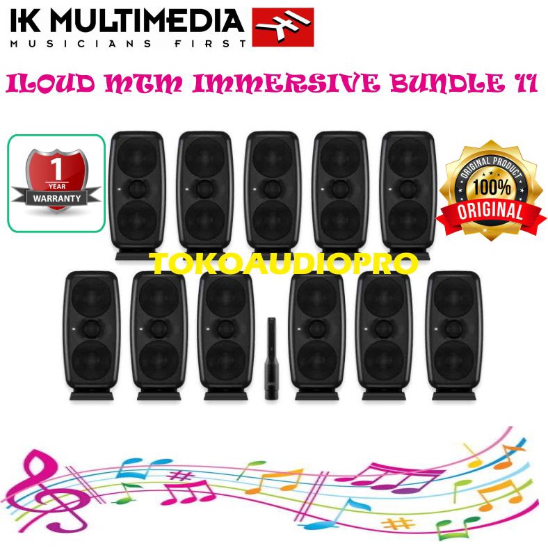 Speaker IK Multimedia iLoud MTM Immersive Bundle 11 Speaker Aktif Monitor