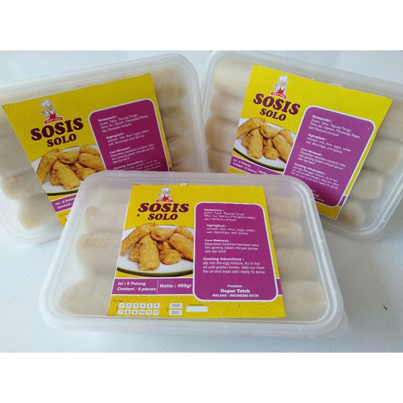 

SOSLO (SOSIS SOLO) AYAM Homemade isi 8pcs