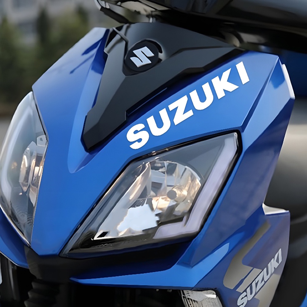 SUZUKI UY125 Skuter Motor UY125 Stiker Reflektif Stiker Logo Lencana Lencana Bunga Tarik Kepala Motor