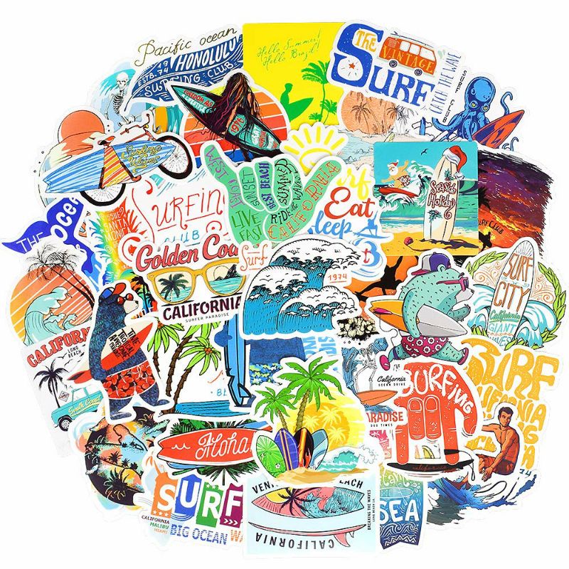 

Stiker Aesthetic Surfing Pack Style 260358