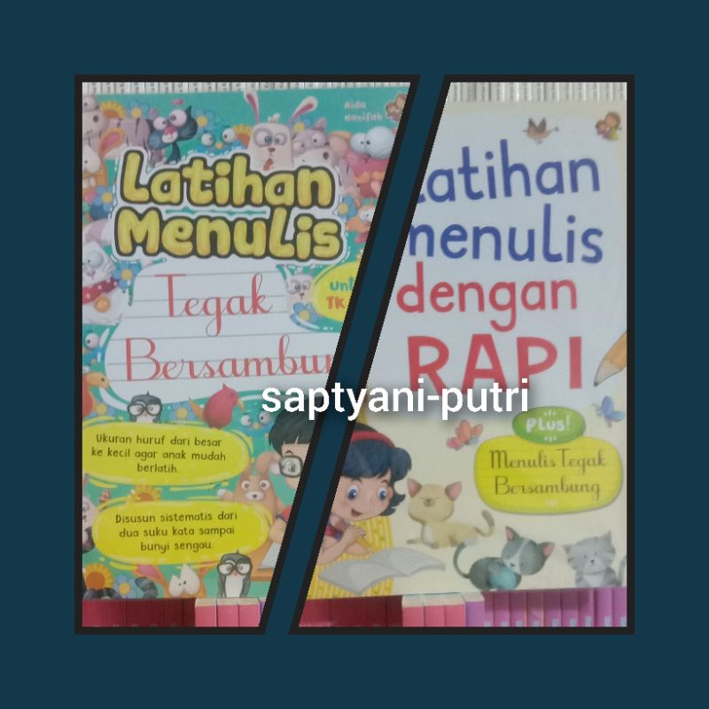 Latihan menulis.legak belusambung untuk Tk&SD.Latihan menulis dengan RAPI Menulis Legat Beusambung.T