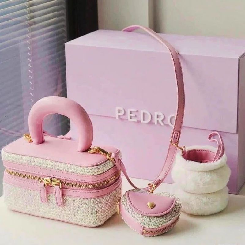 3.3 SALE  | PDRO Melody Shoulder Bag with Double Pouch GIFTSET include box