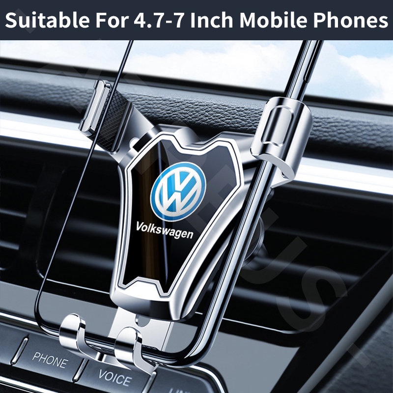 Volkswagen Stand Handphone Universal 4.7-7 inch Dapat Berputar 360 Derajat Ventilasi Ac Mobil Holder Handphone Untuk Polo Volkswagen Golf Scirocco Beetle Passat CC T5