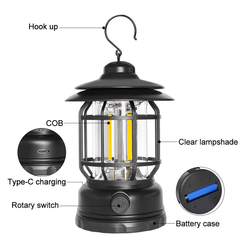 lampu camping Model Patromax Echargeable - Lampu emergency - Lentera camping outdoor - lampu kemping outdoor