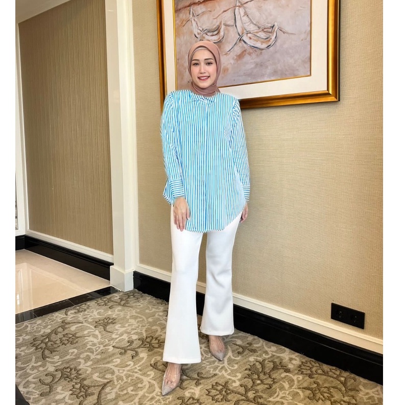 Radwah - Basic Poppy Top Stripe - Atasan Wanita