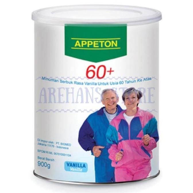 

[ COD ] APPETON 60+ / Susu Lansia - (Orang Tua) (Vanilla) 900 Gram
