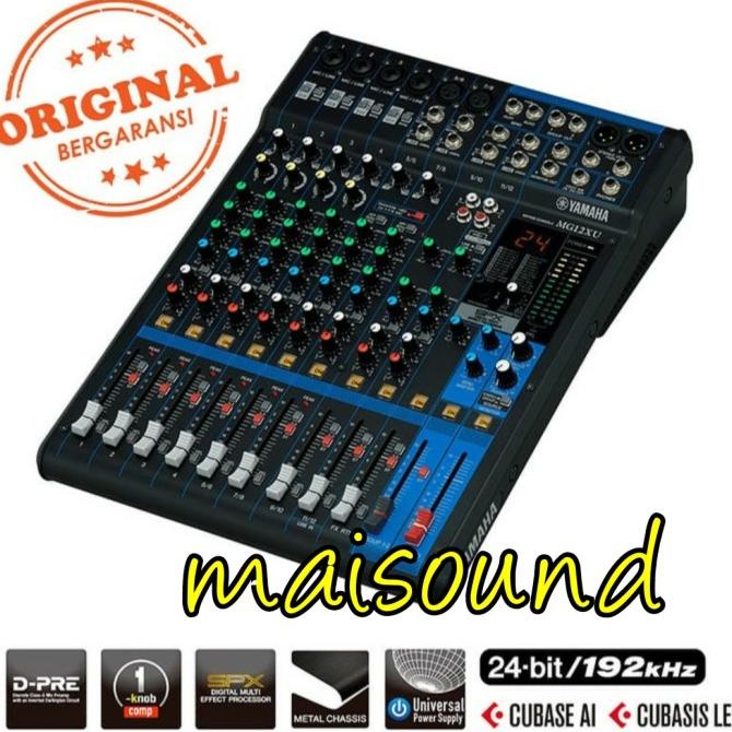 MIXER AUDIO YAMAHA MG 12 XU ORIGINAL YAMAHA MG12XU MG 12XU 12 CHANNEL