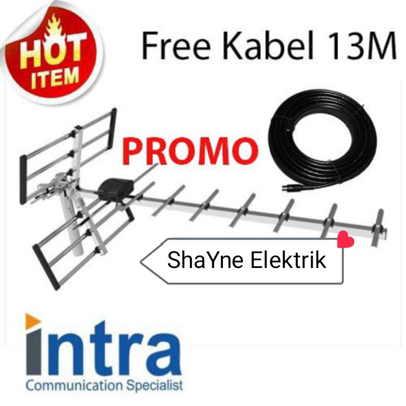 Antena Digital Outdoor TV LCD LED intra 003 Free Kabel Antena Dan Jek