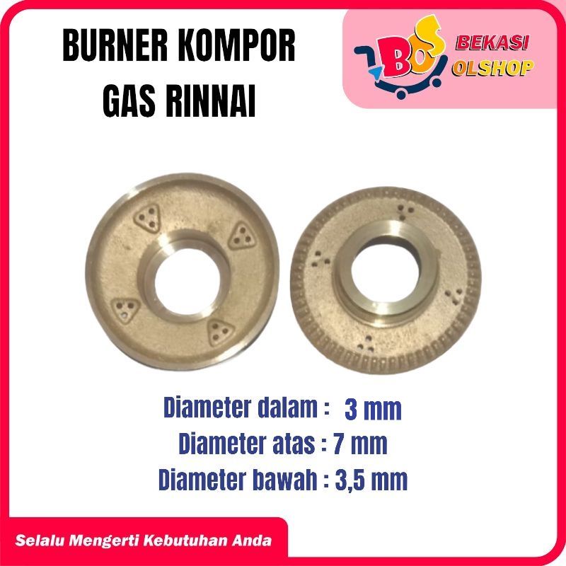 Burner Kompor Gas Rinnai atau Kuningan Kompor Gas Rinnai