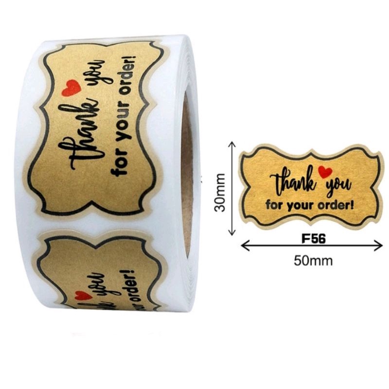 

1pcs Stiker Thank You kotak | Sticker Label | Stiker Label