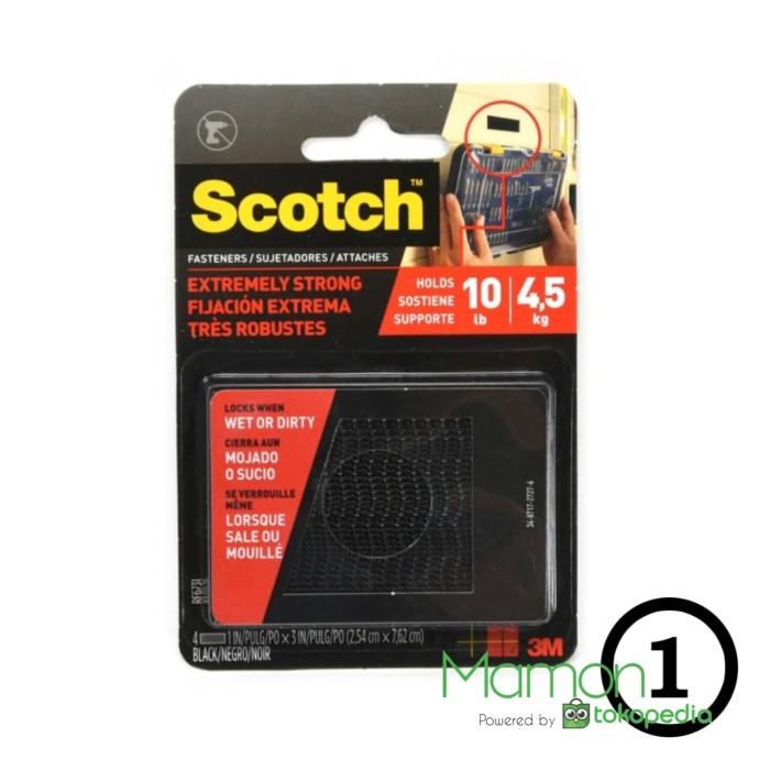 

3M scotch extreme velcro strap 2.5x7.6 Cm - Hitam