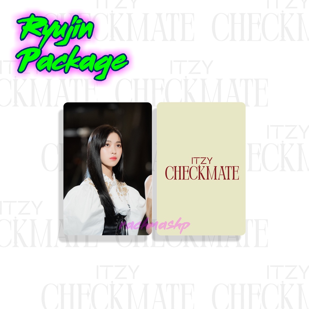 premium PHOTOCARD/PC ITZY Checkmate Making Photo - Ryujin
