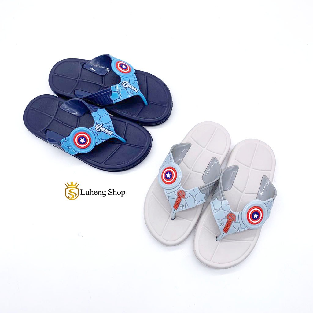 Sandal Jepit / Sandal Anak Cowok Bahan Karet Animasi Marvel Terbaru Anti Licin