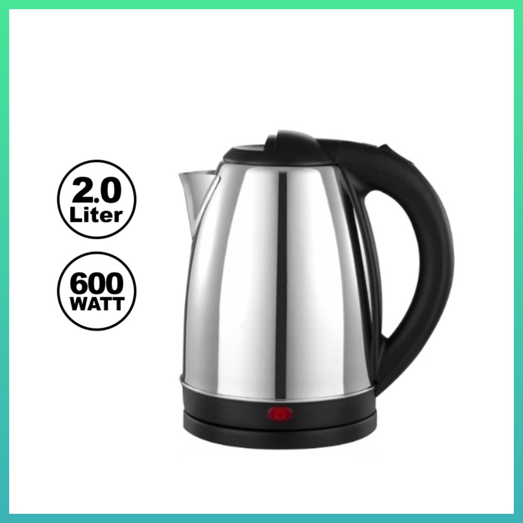 Murah Lebay Teko Listrik Pemanas Air Electric Kettle ketel besar otomatis stainles 2L