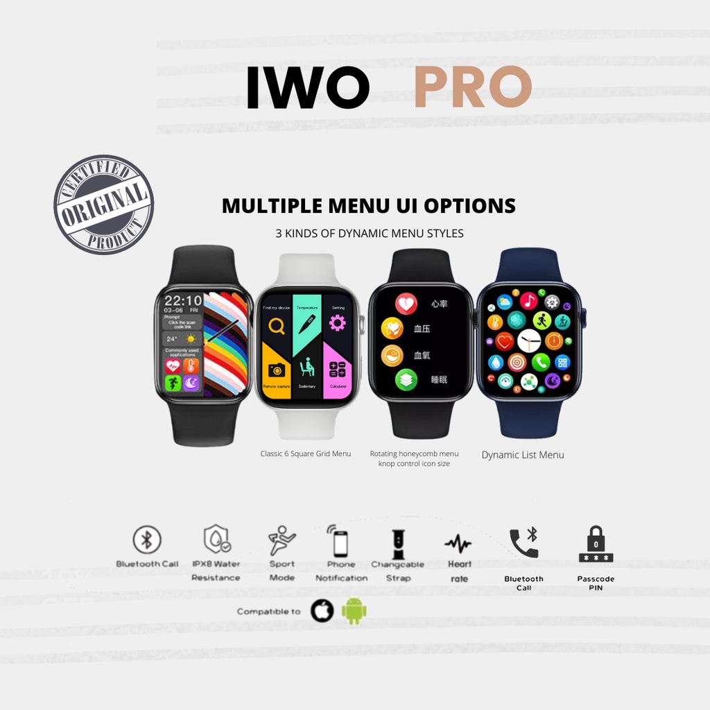 BERGARANSI✅ SMART WATCH IWO PAKET SPECIAL FOR IOS DAN  ANDROID SHASHA_GWB