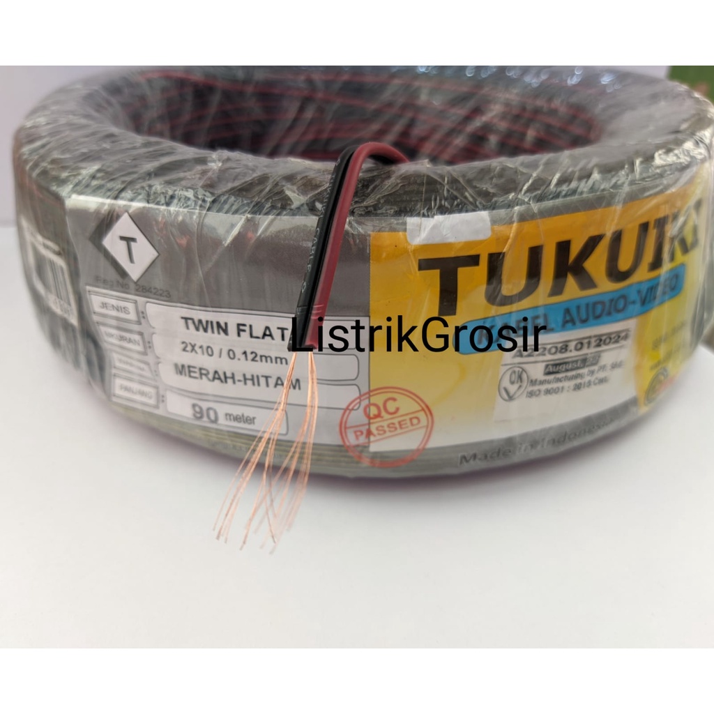 Eceran Per Meter Kabel Serabut NYZ 2x10 2x23 2x30 Twin Flat Tukuiki By Kitani