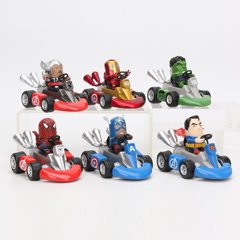 Mainan Avengers Kart Pull Back The Avengers Racing Car Wii Superhero