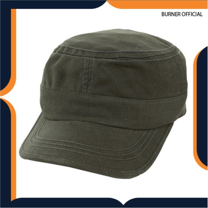 TOPI KOMANDO HIJAU GREEN- topi army pria tactical polos militer