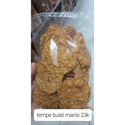 

keripik tempe bulat manis