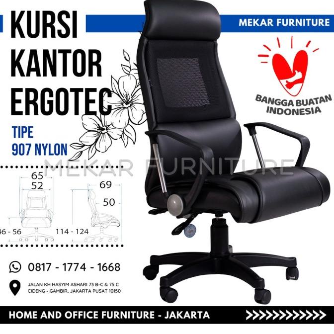 ada Kursi Kantor Kursi Kerja Ergotec 907 Nylon - Mekar Furniture ready