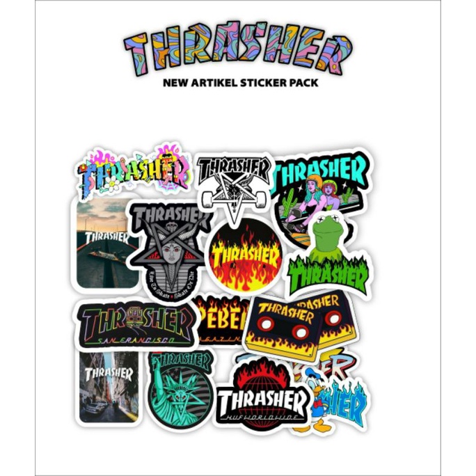

Paket Sticker Thraasherr isi 15pcs Stiker Brand Graftac