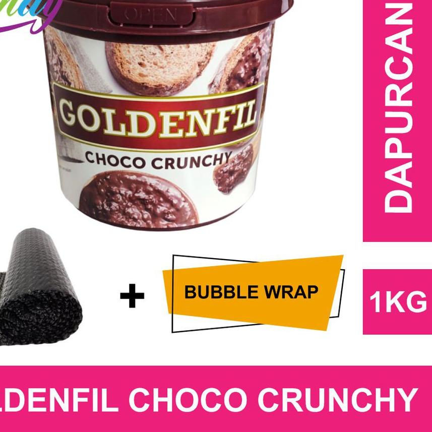 

EXCLUSIVE!DapurCandy - GOLDENFIL Selai Coklat CHOCO CRUNCHY 1 KG|SQ7