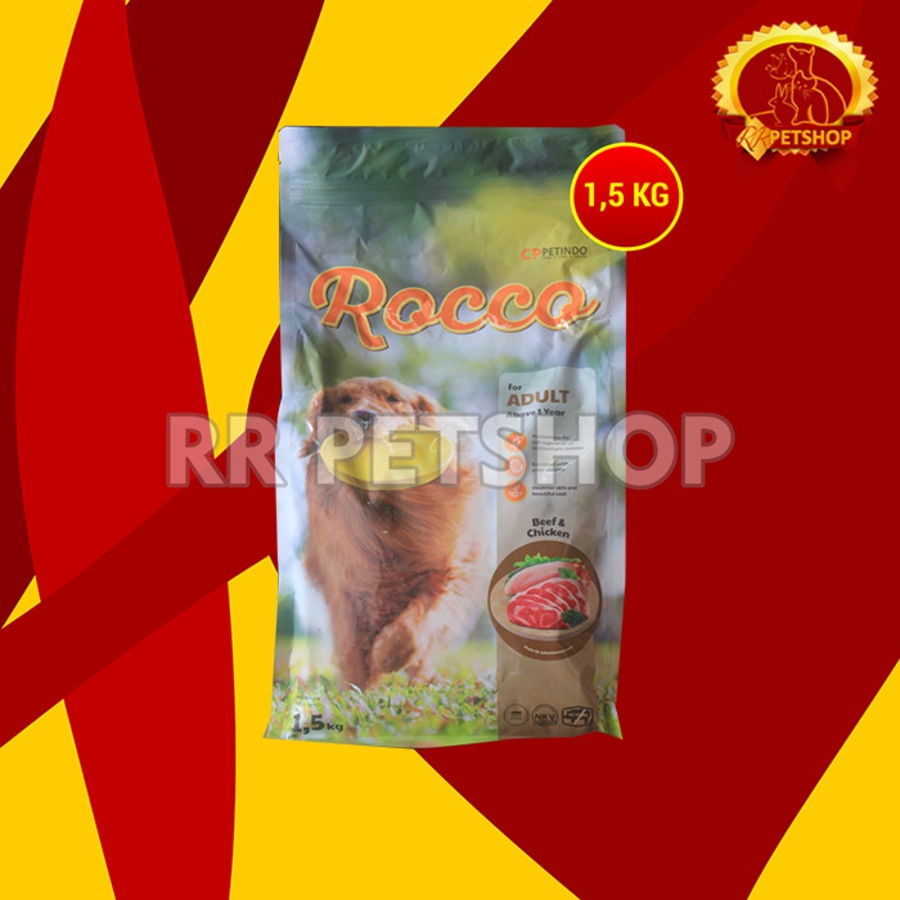 Makanan Kering Anjing Rocco Dry Dog food 1.5 KG Non pedigree