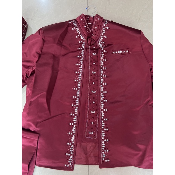 Basofi pengantin marun jumbo