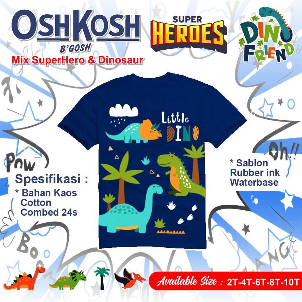 KAOS ANAK LAKI LAKI KARAKTER SIZE 2TH