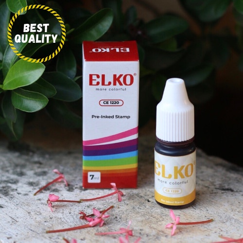 

Terlaris Tinta Stempel Flash Waterproof Elko Kuning 7 Ml Untuk Kertas Hemat
