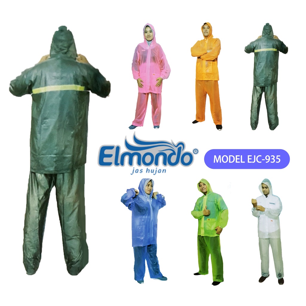 Jual Elmondo Jas Hujan Jaket Celana Elmondo Ceria Jas Hujan Elmondo Bahan Karet Murah