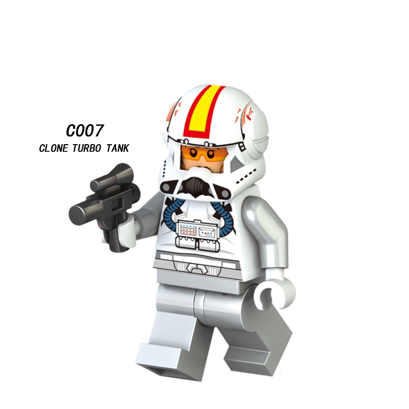 Lor San Tekka Mainan Action Figure Minifigures Tusken Raider AT-AT Driver Clone Turbo Tank Star Wars C001-C008 Untuk Hadiah