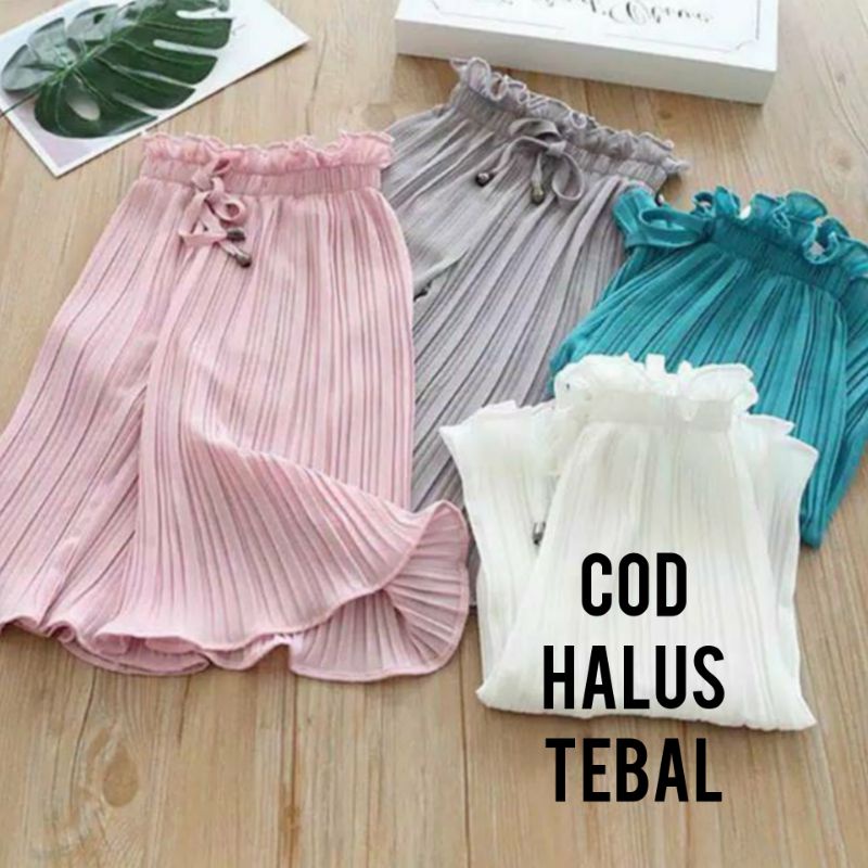 Kulot Plisket Anak 4_7_8_10 Tahun Celana Kulot Anak Perempuan