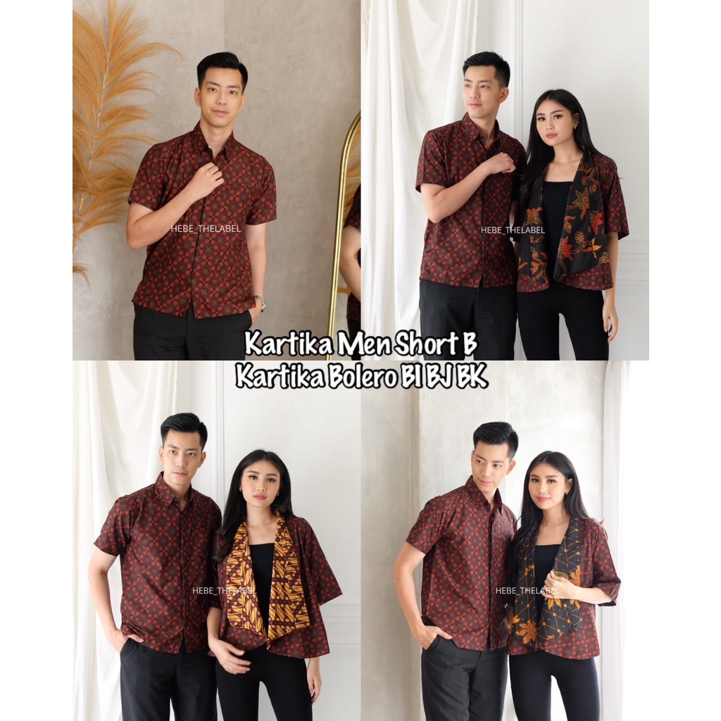 Kartika Bolero Batik Men Short - BI-BJ-BK-BL-BM (Available Couple Pria Wanita)