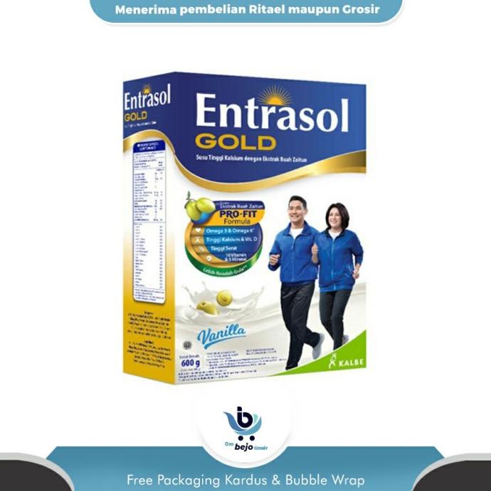 

[ COD ] Susu Lansia / Entrasol Gold Vanila 600 gram / Entrasol Gold 600 gram