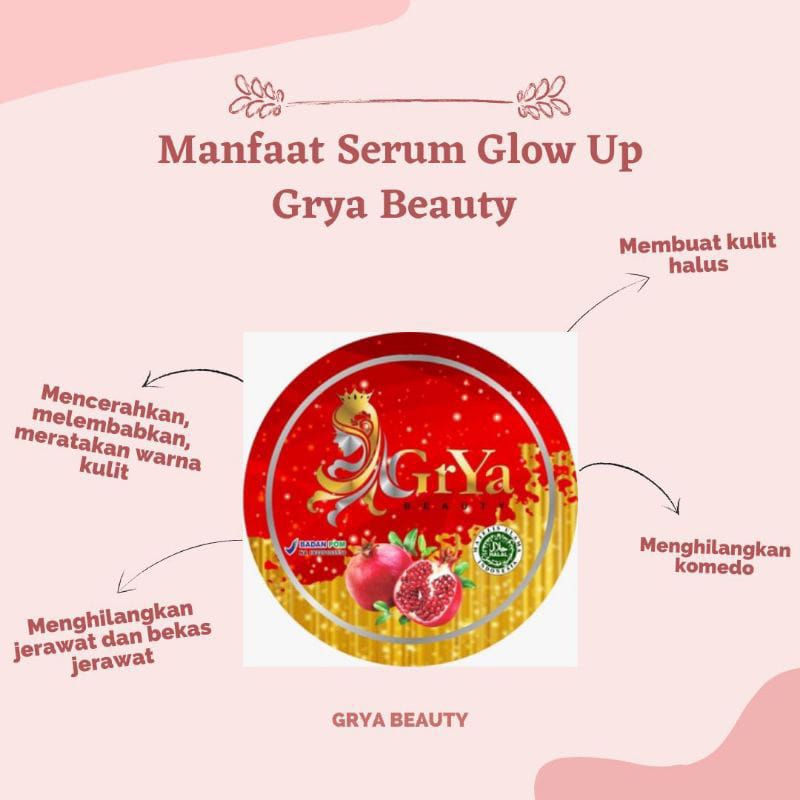 GRYA beauty krim pencerah+DNA salmon jaminan ORIGINAL