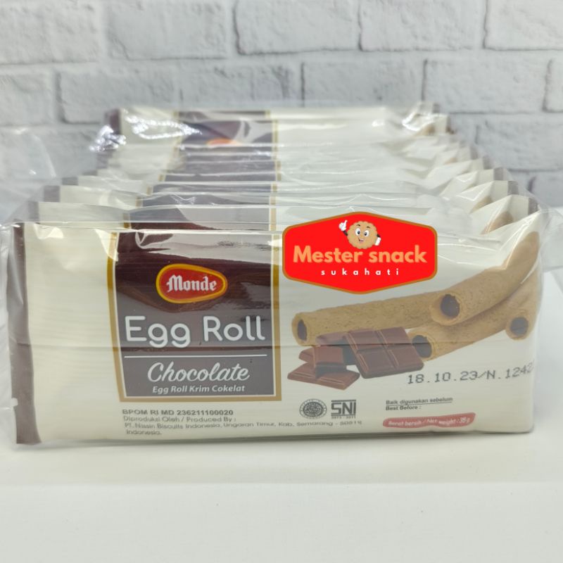 Monde Egg Roll Stick | Monde | Monde Egg Roll Coklat | Monde Egg Roll Cheese | Monde Egg Roll Strawberry
