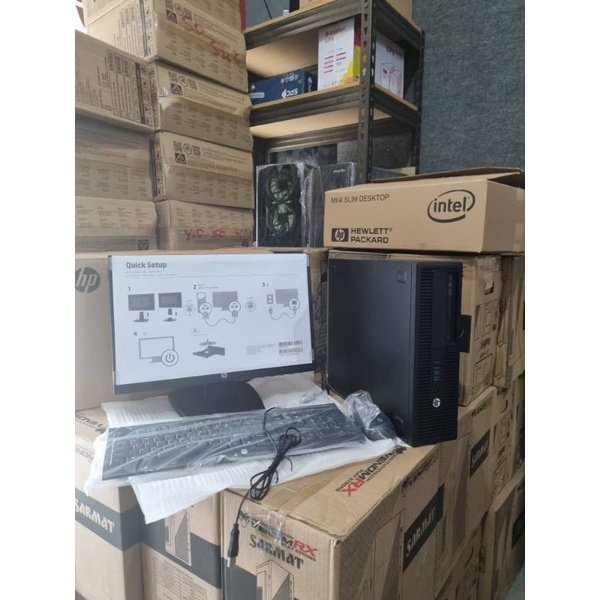 Desktop Hp Core i3 8Gb HDD 1tb 19Inch Garansi 1 Tahun